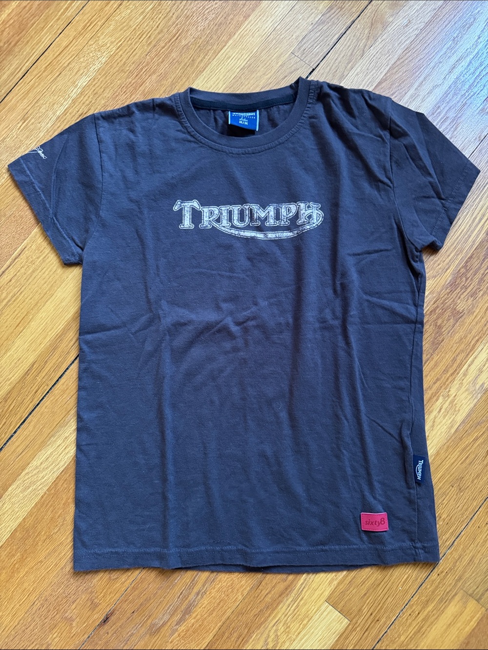 Triumph Women’s Brown Graphic Tee - Steve McQueen Legends Special Edition Rare M